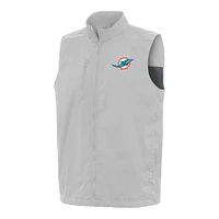 Men's Antigua Miami Dolphins Brisk Full-Zip Vest
