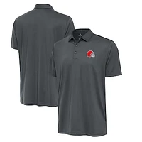 Men's Antigua Pewter Cleveland Browns Big & Tall Ellipse Polo