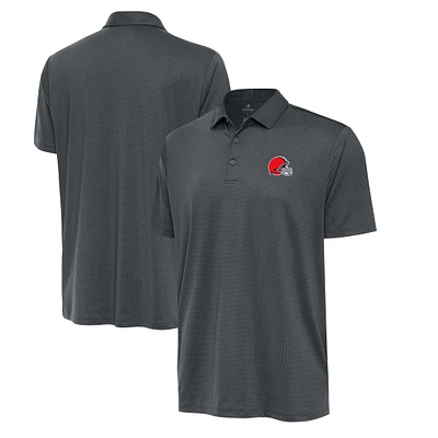 Men's Antigua Pewter Cleveland Browns Big & Tall Ellipse Polo