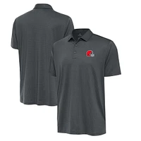 Men's Antigua Pewter Cleveland Browns Big & Tall Ellipse Polo