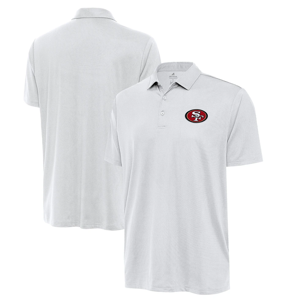Men's Antigua White San Francisco 49ers Big & Tall Ellipse Polo