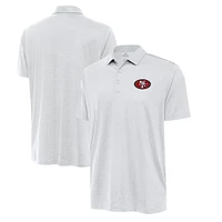 Men's Antigua White San Francisco 49ers Big & Tall Ellipse Polo