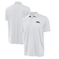 Men's Antigua White Seattle Seahawks Big & Tall Ellipse Polo