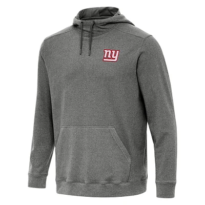 Men's Antigua Heather New York Giants Cloud Pullover Hoodie