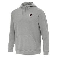 Men's Antigua Heather Atlanta Falcons Cloud Pullover Hoodie