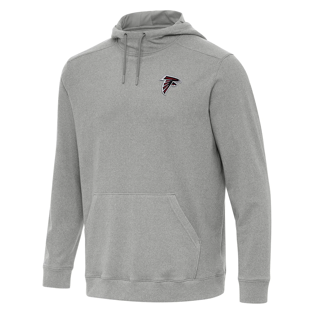 Men's Antigua Heather Atlanta Falcons Cloud Pullover Hoodie