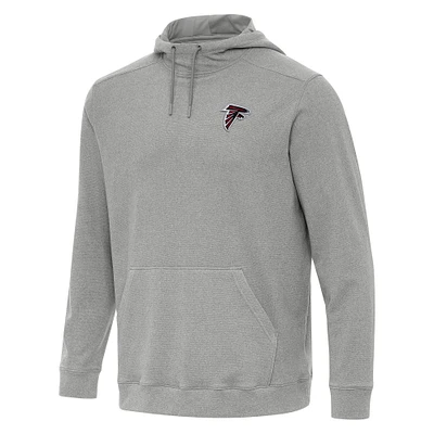 Men's Antigua Heather Atlanta Falcons Cloud Pullover Hoodie
