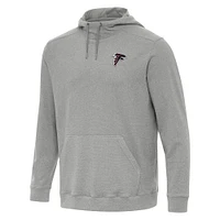 Men's Antigua Heather Atlanta Falcons Cloud Pullover Hoodie