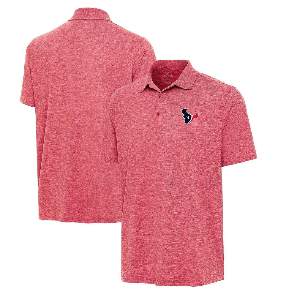 Men's Antigua Heather Houston Texans Par 3 Polo