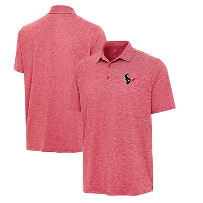 Men's Antigua Heather Houston Texans Par 3 Polo