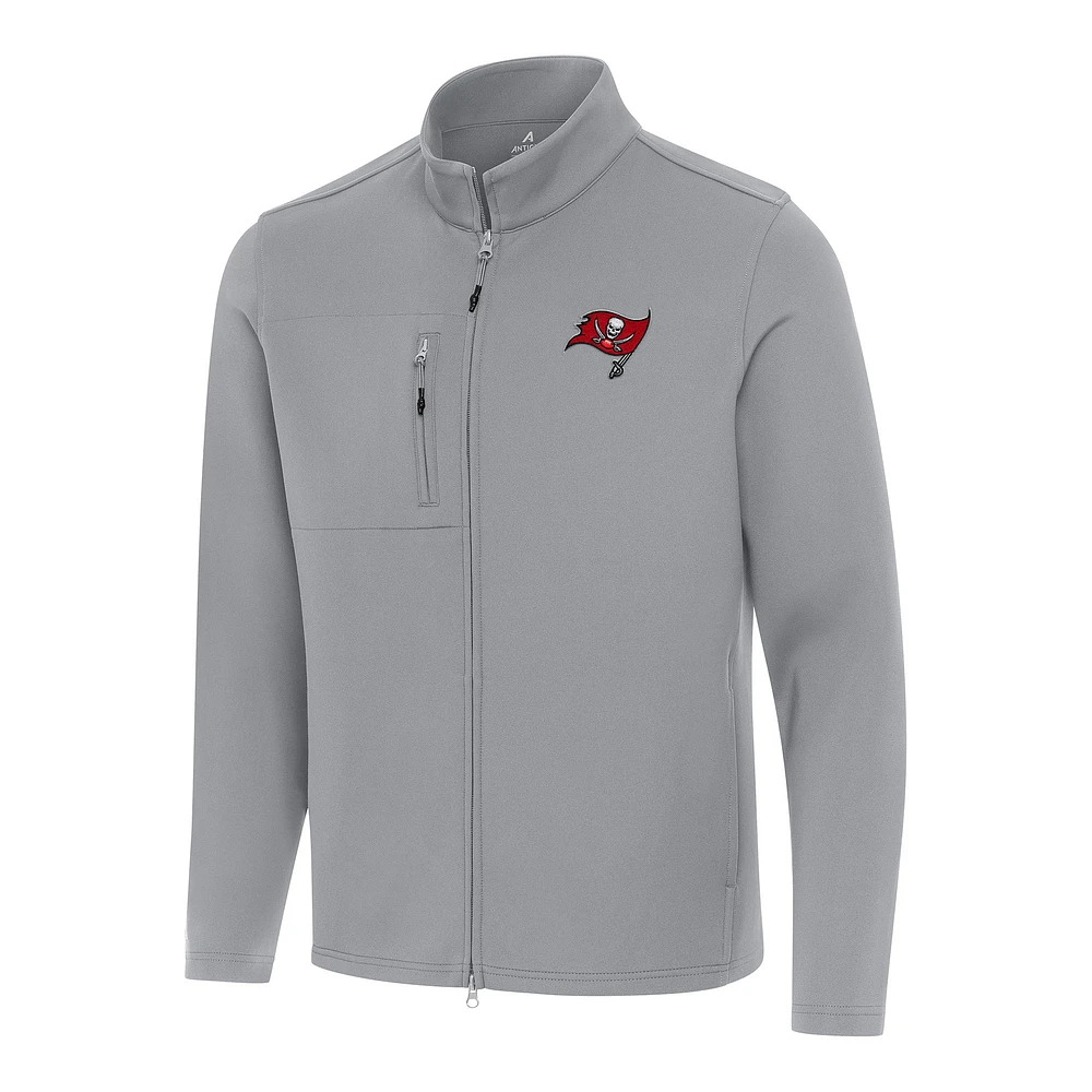 Men's Antigua Tampa Bay Buccaneers Objection Full-Zip Jacket