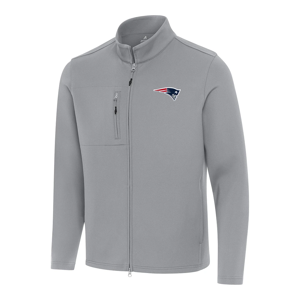 Men's Antigua New England Patriots Objection Full-Zip Jacket
