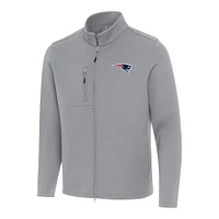 Men's Antigua New England Patriots Objection Full-Zip Jacket
