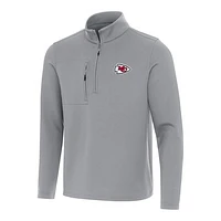 Men's Antigua Kansas City Chiefs Insider Quarter-Zip Pullover Top