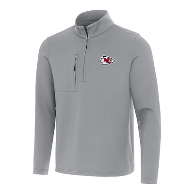 Men's Antigua Kansas City Chiefs Insider Quarter-Zip Pullover Top