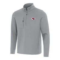 Men's Antigua Kansas City Chiefs Insider Quarter-Zip Pullover Top