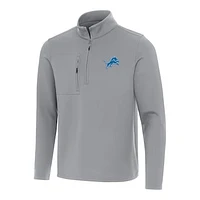 Men's Antigua Detroit Lions Insider Quarter-Zip Pullover Top