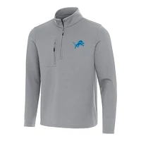 Men's Antigua Detroit Lions Insider Quarter-Zip Pullover Top