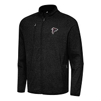 Men's Antigua Heather Atlanta Falcons Hold-Up Tri-Blend Full-Zip Jacket