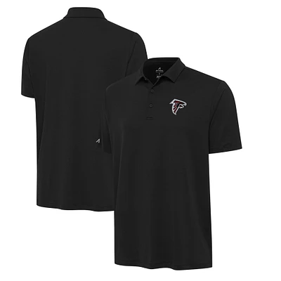 Men's Antigua  Black Atlanta Falcons Reprocess Polo