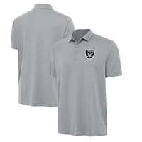 Men's Antigua  Gray Las Vegas Raiders Reprocess Polo