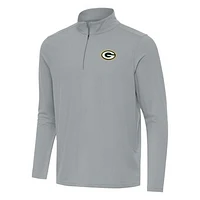 Men's Antigua Green Bay Packers Intent Quarter-Zip Pullover Top