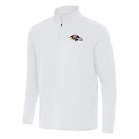 Men's Antigua Baltimore Ravens Intent Quarter-Zip Pullover Top