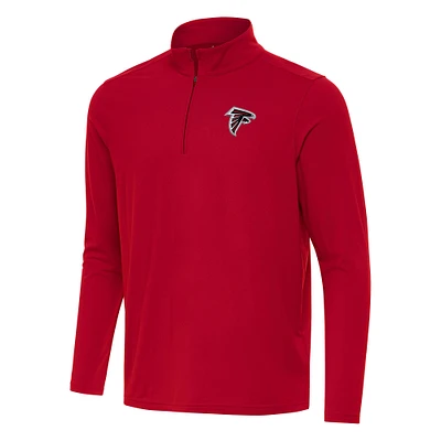 Men's Antigua Atlanta Falcons Intent Quarter-Zip Pullover Top