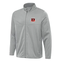 Men's Antigua Cincinnati Bengals Links 2 Full-Zip Golf Jacket