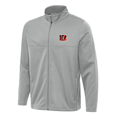 Men's Antigua Cincinnati Bengals Links 2 Full-Zip Golf Jacket