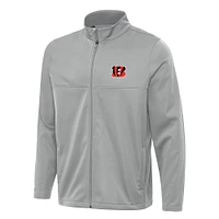 Men's Antigua Cincinnati Bengals Links 2 Full-Zip Golf Jacket