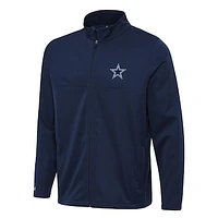 Men's Antigua Navy Dallas Cowboys  Links 2 Full-Zip Golf Jacket
