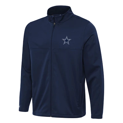 Men's Antigua Navy Dallas Cowboys  Links 2 Full-Zip Golf Jacket