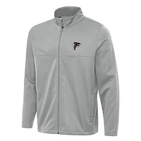 Men's Antigua Gray Atlanta Falcons  Links 2 Full-Zip Golf Jacket