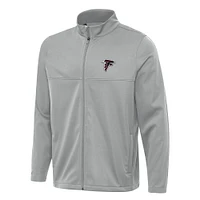 Men's Antigua Gray Atlanta Falcons  Links 2 Full-Zip Golf Jacket