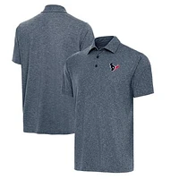 Men's Antigua Heather Navy Houston Texans  Big & Tall Par 3 Polo