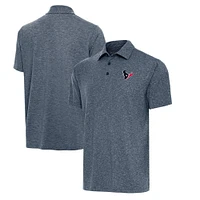 Men's Antigua Heather Navy Houston Texans  Big & Tall Par 3 Polo