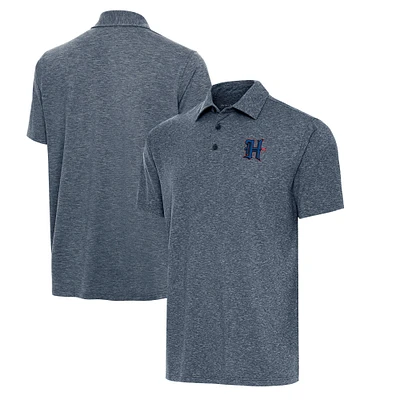Men's Antigua Heather Navy Houston Texans  Big & Tall Par 3 Polo