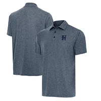 Men's Antigua Heather Navy Houston Texans  Big & Tall Par 3 Polo