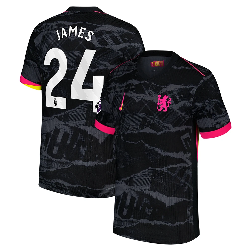 Men's Nike Reece James Anthracite Chelsea 2024/25 Third Authentic Player Jersey