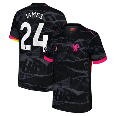 Men's Nike Reece James Anthracite Chelsea 2024/25 Third Authentic Player Jersey