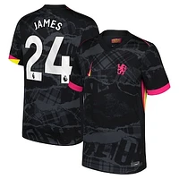 Men's Nike Reece James Anthracite Chelsea 2024/25 Third Replica Player Jersey