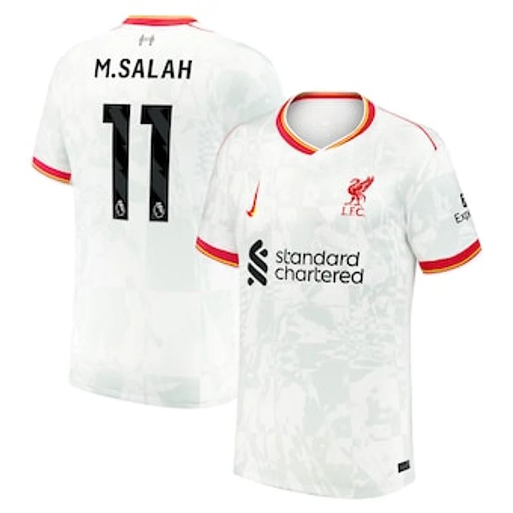 Youth Nike Mohamed Salah White Liverpool 2024/25 Third Replica Jersey