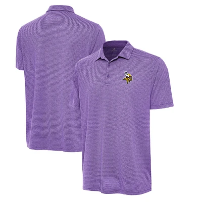 Men's Antigua Heather Purple Minnesota Vikings  Scheme Polo