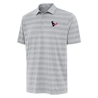 Men's Antigua Gray Houston Texans  Tunnel Polo