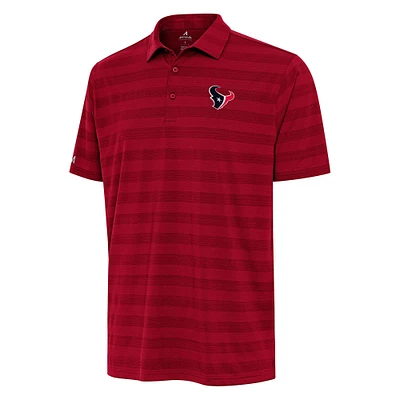 Men's Antigua Red Houston Texans  Tunnel Polo