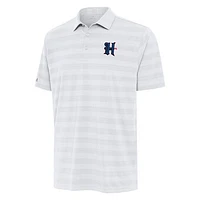 Men's Antigua White Houston Texans H-Town Tunnel Polo