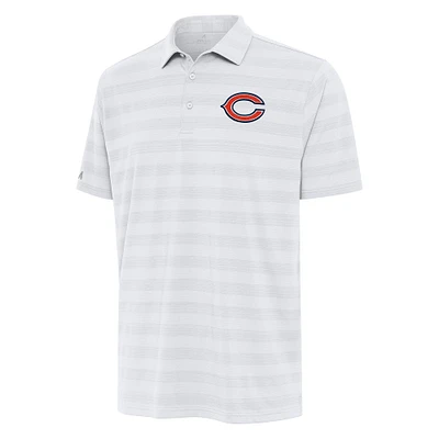 Men's Antigua White Chicago Bears  Tunnel Polo