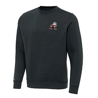 Men's Antigua Charcoal Cleveland Browns Victory Pullover Sweatshirt