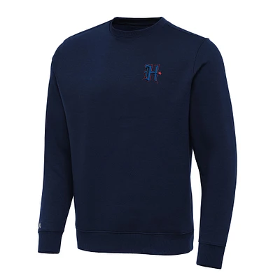 Men's Antigua Navy Houston Texans Victory Pullover Sweatshirt